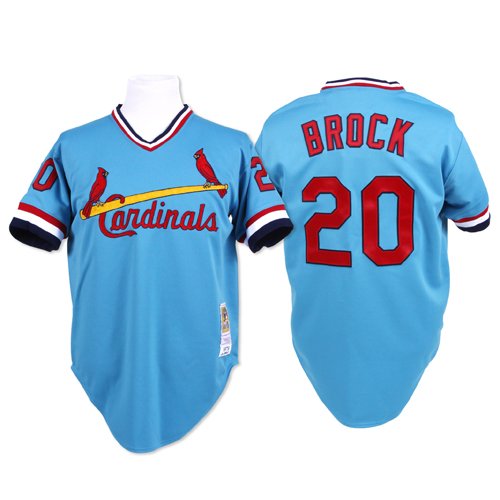 St. Louis Cardinals Authentic 1979 Lou Brock Road Jersey By Mitchell & Ness 40