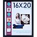 Pinnacle 16-inch-by-20-inch Square Poster Frame, Black