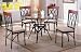 Kitchen & Housewares : Glass Top Round Dining Table With Black Base