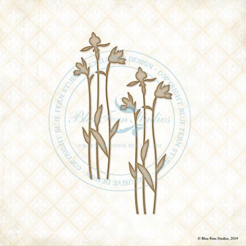 Blue Fern Studio Chipboard - Spring Iris Samll