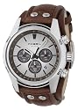 Fossil Herren-Armbanduhr Sport Chronograph Leder braun CH2565