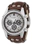 Fossil Cuff Leather Watch Tan