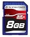 Silicon Power Secure Digital SDHC Memory Card - SD HC 4 GB (class 6) / 8 GB (class 6) Models: Silicon Power Secure Digital SDHC 8GB class 6 Memory Card SP008GBSDH006V10 Model SP008GBSDH006V10