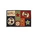 NoJo My Little MVP Decorative Accent Rug, Navy/Tan/Orange/Burgundy