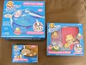 zhu zhu pet set includes Mr. Squiggles, Add on Ramp n Slide, & Pink n Purple Carrier - Bed n Blanket Set