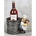 Wine Bucket Bottle Holder with Chef and Bottle Stopper