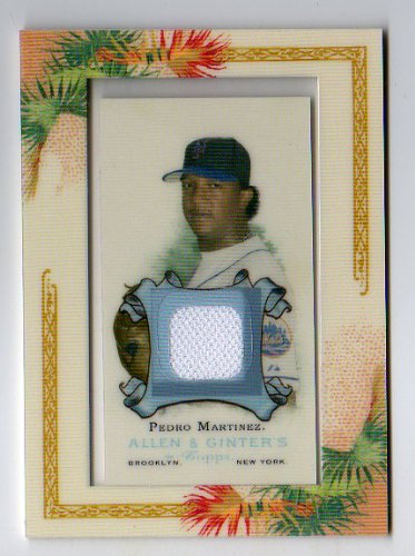 2006 Topps Allen & Ginter Game Used Jersey #PM Pedro Martinez New York Mets Baseball Card