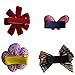 Hair Clips Barrettes Assorted Cute Flowery Ribbon Bows Style B-Series - 12 pcs of Uniquely Designed For Baby, Toddler, and Young Girls