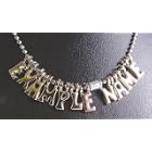 Personalised metal name necklace LUCY