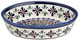 Bunzlauer Polish Pottery Mini Oval Baker, DU60 Design