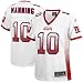 New York Giant Jerseys : Reebok New York Giant #10 Eli Manning Ladies White Drift Tackle Twill Fashion Jersey