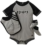 NBA San Antonio Spurs Boys' Bib & Bootie Set - R228Sysp Infant