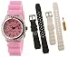 Momentum Women's M1 Pink Interchangeable Strap Dive Watch Set