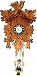 German Black Forest Clock - Carved Boy on Swng German Black Forest Clock - Carved Boy on Swng