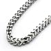 Picture of Double Accent:4MM Stainless Steel Chain Necklaces Italian Franco Chain ( Available Length 24", 26", 28")