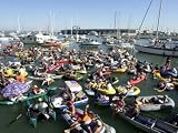 Fans Crowd into Boats, Kayaks, and Rafts Waiting for Their Chance
to Catch a Home Run Ball Photographic Poster Print, 48x64
