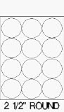 Laser Labels 2 1/2 Round