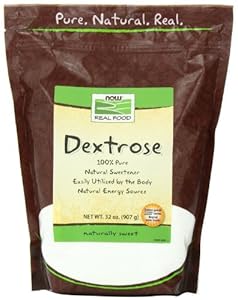 Now Foods Dextrose Natural Sweetener 100% Pure, 32 Ounce Bags (Pack of 2)