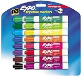Expo Dry Erase Marker Set 81045, Chisel Tip 16 Pack Assorted Colors