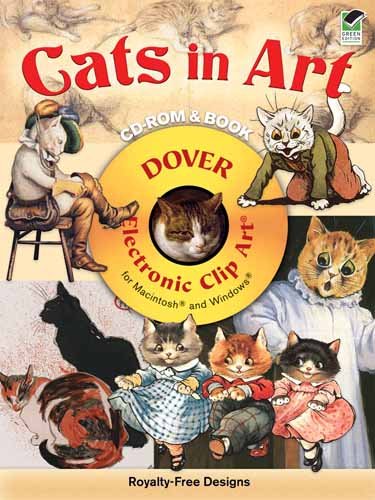 Cats in Art CD-ROM and Book (Dover Electronic Clip Art)