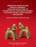 Important artifacts and personal property from the collection of Lenore Doolan and Harold Morris, including books, street fashion, and jewelry
