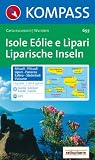 Kompass Karten, Isole Eolie o Lipari: Carta escursioni / Wandern. Alicudi - Filicudi - L�pari - Panarea - Salina - Str�mboli - Vulcano