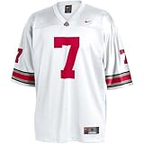Nike Ohio State Buckeyes #7 White Replica Football Jersey