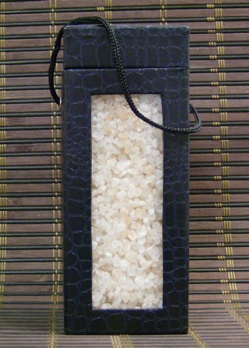 Black Tai Exotic Himalayan Salt: BLACK Faux Crocodile Container- Coarse Grade King (3 lbs)