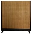 Bamboo Barrier Divide - 76" Take Large Single Panel Wall Screen Room Divider Office Partition w/ Stand