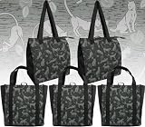 Cats CAT Reusable Grocery or Shopping Bags 5 Pc Set