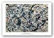 Silver On Black by Jackson Pollock 36"x24" Art Print Poster