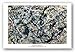 Silver On Black by Jackson Pollock 36"x24" Art Print Poster