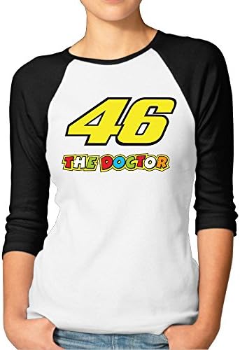 JUN Women's 3/4 Sleeve Climb The 46 Doctor Short Shirts Black XXL