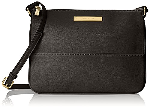 Anne Klein Shimmer Down II Crossbody Bag, Black, One Size