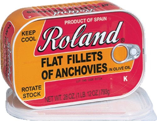 Roland Anchovy Fillets in Olive Oil, 28-Ounce Can by Roland