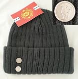 Manchester United F.C. Official Ribbed Knit Hat Grey TU