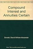 Compound interest and annuities-certain