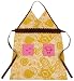 Anna Maria Horner Adult Full Tea Time Apron, Pink Yellow
