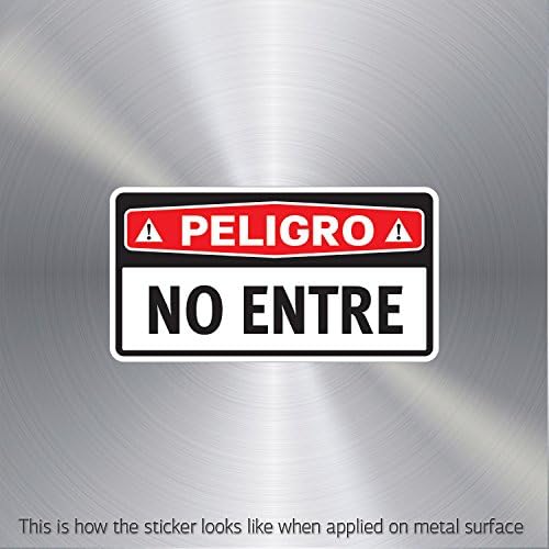 Sticker Peligro No Entre Durable Motorbike Speciality waterproof Sailboat A (10 X 5.32 In)