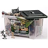True Heroes Ultimate Military Playset- 100 piece set with storage container