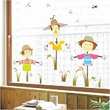 Easy Instant Decoration Wall Sticker Decal - Scarecrow Meeting