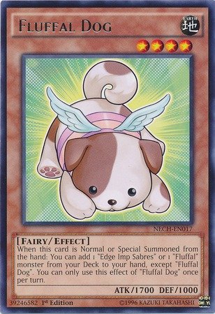 Yu-Gi-Oh! - Fluffal Dog (NECH-EN017) - The New Challengers - 1st Edition - Rare