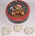Scott's Cakes 1 lb. Dark Chocolate Covered Pretzel with White Chocolate Chips in a Teddy Bear Tin