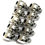 30pcs Approx Tibet Silver Skull Spacer Beads---Great DIY Accessories for Necklace, Bracelets and Earrings Making