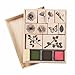 Martha Stewart Crafts Wooden Rubber Stamp Set, Nature