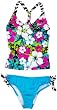 Speedo Girls 7-16 Splatter Hibiscus Tankini 2 Piece Swimsuit