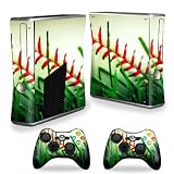 Protective Vinyl Skin Decal Cover for Microsoft Xbox 360 S Slim Skins Softball