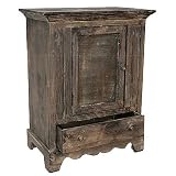 KOMMODE BAUERNSCHRANK NACHTTISCH SCHRANK ALT-HOLZ