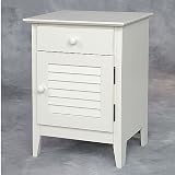 Watch Hill White 1 Drawer 1 Door Nightstand