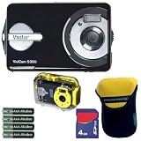 Vivitar Vivicam V5399 5MP Digital Camera with Underwater Housing Case and 4GB Accessory Bundle